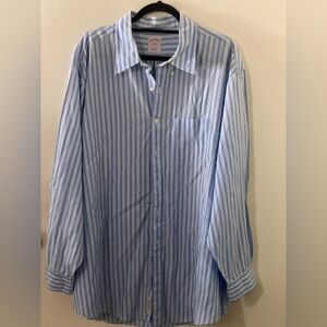 Brooks Brothers long-sleeved button-down striped shirt 18-35 2XL